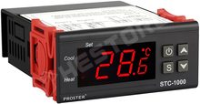 STC-1000 / 12VDC / Thermosztát panelműszer, hőmérséklet szabályzó, 1 méter NTC mérőszondával, 12V