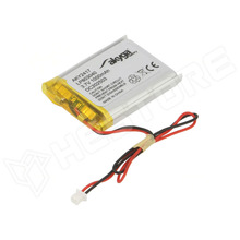 LP803040-MX51021-0200 / Akkumulátor, Li-Po, MOLEX RM1.25mm MX51021-0200 dugó, 3.7V, 1000mAh (LP803040 / AKYGA BATTERY)
