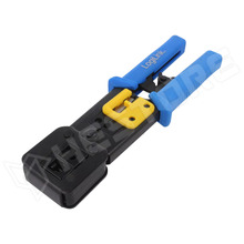 WZ0037 / Krimpelőfogó, átmenő csatlakozókhoz, RJ45, RJ11, RJ12 (WZ0037 / LOGILINK)