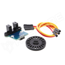 HC-020K / Sebességmérő és encoder modul, rés-opto, 4.5...5.5V DC, Ø24x4mm-es encoder tárcsa