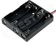 4 X UM 4 R (2482) / Elemtartó 4 × AAA (MIKRO), R03 / UM-4 elemhez (Keystone)