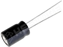 2200uF/35V / Kondenzátor, elektrolit, 2200µF, 35V DC, 7.5mm, Ø16 x 25mm, -40...105°C