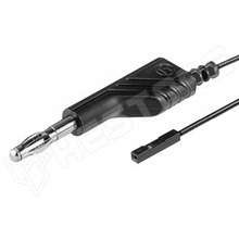 934160100 / Mérőkábel, tengelyes 4mm hüvellyel, 60V DC, 3A, 1m, fekete (934160100 / HIRSCHMANN T&M)