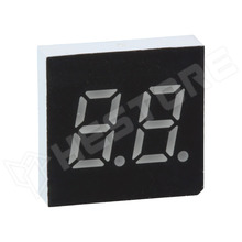 LDD030AUE-103-01 / Kijelző, LED, 7 szegmenses, 7.62mm, 2 digit, piros, 4mcd (LDD030AUE-103-01 / WENRUN)