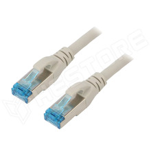 DK-1531-150 / Patch kábel, SF/UTP, RJ45 dugó, kétoldalas, Cat5e, Cu sodrat, PVC, 15m, szürke (DK-1531-150 / DIGITUS)