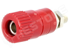 RG203-RT / Banán aljzat, 4mm, 6A, 60V, piros