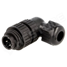 934128100 CA 3 W LS / Ipari csatlakozó, lengő dugó, apa, 3P+PE, 90°, 16A, 400V, IP67 (934128100 CA 3 W LS / HIRSCHMANN)