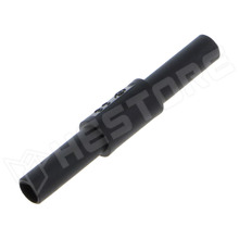 PJ3310B / Banán aljzat-aljzat, 4mm, 10A, fekete (3310-IEC-SW / ELECTRO-PJP)