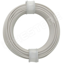 105-5 / Vezeték, tömör, huzal, Cu, 1 x 0.2mm2, PVC, fehér, 10m/tekercs (105-5 / DONAU ELEKTRONIK)