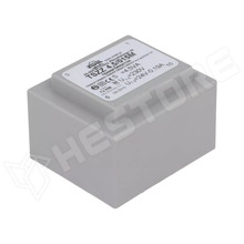 1x24V 4,5VA 230V / PCB transzformátor, kiöntött, EI38, 4.5VA, 230V AC, 24V, 0.18A (TSZZ4.5/015M / INDEL)