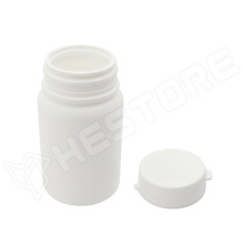 FLK-125 / Műanyag flakon, garanciazáras, felpattintható tetővel, 125ml, fehér