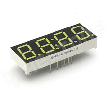 SH5463AW-14 / LED kijelző, 14 mm, fehér, fekete előlap, 4 digit, közös-katódos (SH5463AW-14)