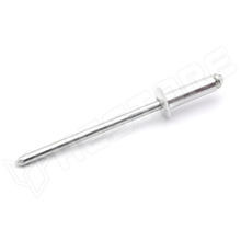 ASOC3210 / Popszegecs, domború, nyitott, acél, alumínium, Ø3.2mm, 10mm, ezüst