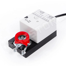 SJ0224-KF / Légtechnikai pillangószelep mozgató motor (max. 95°), 2Nm, 24V AC/DC, állapot kimenettel (SJ0224-KF)