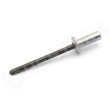 ASCC4011 / Popszegecs, domború, zárt, acél, alumínium, Ø4mm, 11mm, ezüst