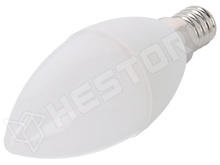 LBG-5.5W-E14-WW / LED lámpa gyertya, meleg fehér, E14, 5.5W, 470lm (VT-171 / V-TAC)
