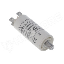 C274AC34200AA0J / Motor kondenzátor, motorokhoz, üzemi, 2µF, 470V AC, Ø25x58mm, 6.3mm-es csatlakozó (C274AC34200AA0J / KEMET)