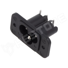 6160.0002 / AC táp csatlakozó, apa, aljzat, 250V AC, 2.5A, C6 (6160.0002 / SCHURTER)