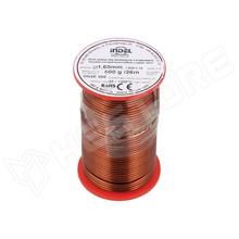 DN2E1.60-500G, Tekercselő huzal, duplán zománcozott réz, Ø1.6mm, 26m, 0.5kg (DN2E1,60-500G / INDEL)