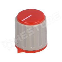 20/6 PLAST-RD PUSH / Forgatógomb, piros, 6mm tengelyre (GWW21-RD / SR PASSIVES)