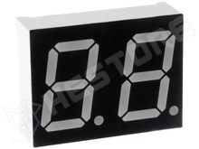 OPD-D5631YG-BW / LED kijelző, alfanum. 2X7-szegm., SÁRGA-ZÖLD (OPTO Plus LED Corp.)