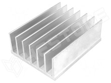 A5723-100 / Extrudált alumínium hűtőborda, L: 100mm, W: 78mm, H: 35mm (STONECOLD)
