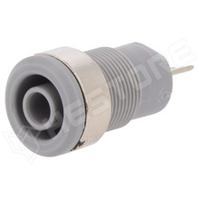 49.7044-28 / Banán aljzat, szigetelt, 4mm, 24A, 1kV, szürke (49.7044-28 / STÄUBLI)