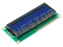 RC1602B-BIW-ESV / Karakteres LCD 16x2, kék-fehér, 80x36x13.5mm (RC1602B-BIW-ESV / RAYSTAR OPTRONICS)