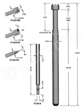 IT125-P22 / Tesztelő tű; 10A; Raszter min:3,17mm; Érintkező ell.max:9mOhm