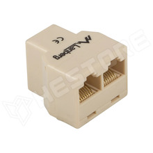 AD-RJ45-2RJ45-OU / Elosztó, RJ45 aljzat x3, árnyékolatlan (AD-RJ45-2RJ45-OU / LANBERG)