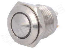 GQ16B-10E/J/W/24V/S / Vandálbiztos, OFF-(ON), SPST-NO, 2A / 36V DC (GQ16B-10E/J/W/24V/S / ONPOW)