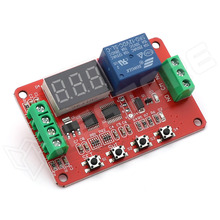 DVB01-12V / Multifunkcionális feszültségfigyelő modul, 12V DC, LED 7 szegmenses kijelzővel, relé kontakt kimenet