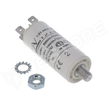 C274AC34200AA0J / Motor kondenzátor, motorokhoz, üzemi, 2µF, 470V AC, Ø25x58mm, 6.3mm-es csatlakozó (C274AC34200AA0J / KEMET)