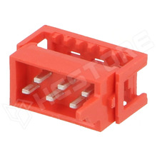 215083-6 / Csatlakozó, dugó, apa, Micro-MaTch, 2x3pin, IDC, szalagkábelhez (215083-6 / TE Connectivity)