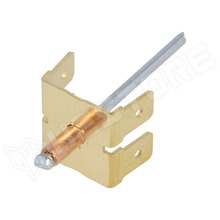 388041.60 / Popszegecs, domború, 4x 6.3x0.8mm apa csatlakozó, nyitott, Réz, acél, Ø4mm, 8mm, Réz (388041.60 / VOGT)