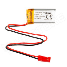 AKY0384-LP601730 / Akkumulátor, Li-Po, 3.7V, 250mAh, 6x17x30mm (AKY0384-LP601730 / AKYGA BATTERY)