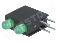 L-934EB/2GD / LED jelző, zöld (L-934EB/2GD / KINGBRIGHT ELECTRONIC)