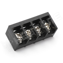 HB9500-9.5-4P / PCB sorkapocs, 9.5mm, Pólusok száma: 4, 22...12AWG, 0.3...4mm2, fekete (0312003.HXP / Ningbo Kangnex Electric Co., Ltd)