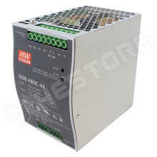 DDR-480C-48 / Tápegység, állandó feszültségű, buck-boost, 48V DC, 10A, 33,6...67,2V DC, 480W, DIN sínre (DDR-480C-48 / MEAN WELL)