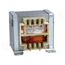 TS40-024 / Transzformátor, hálózati, 40VA, 230V AC, 12V AC, 3.3A (TS 40/024 / INDEL)