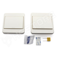 ARF433-SLW-DUO / Intelligens RF433 távvezérlésű fali kapcsoló készlet, nullavezeték nélküli