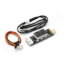 4-LINE-PWM-FAN / 4 vezetékes ventilátor hőmérséklet vezérelt fordulatszám szabályzó modul, PWM, NTC 10K szonda, 12V DC, max. 3A