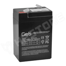 04250339 / Zselés akkumulátor, savas-ólmos, AGM, 6V, 4.5Ah, karbantartást nem igényel (04250339 / GETI)