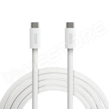 H55555WH-1 / Notebook töltőkábel, adatkábel, USB-C - USB-C, 5A, 240W, 1m, fehér (55555WH-1 / DELIGHT)