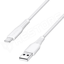 CU0252 / Kábel, USB 2.0, USB-A dugó, USB-C dugó, PVC, 5V, 3A, 15W, 1m, fehér (CU0252 / LOGILINK)