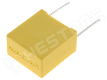 47 nF / 275V X2 / Fólia kondenzátor, polipropilén (PP), X2, 47nF, 275V AC, 560V DC, 15mm, THT