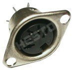 DIN-5FP-180 / 5 pólusú tuchel aljzat, 180°