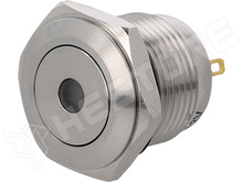 V16-10D-24B-S OFF-(ON) / Nyomógomb, vandálbiztos 16mm kék jelző 24V (ONPOW)