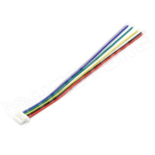SHR-6-CABLE / Szerelt csatlakozó, JST SH-1mm, 6p, 100mm, AWG28
