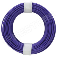 105-6 / Vezeték, tömör, huzal, Cu, 1 x 0.2mm2, PVC, lila, 10m/tekercs (105-6 / DONAU ELEKTRONIK)
